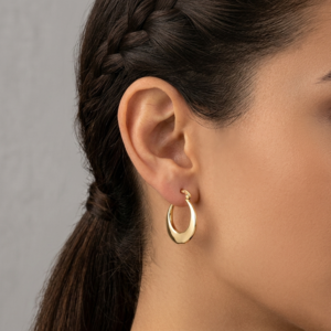 Aros argollas gold planas