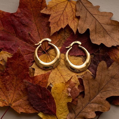 Aros argollas gold planas