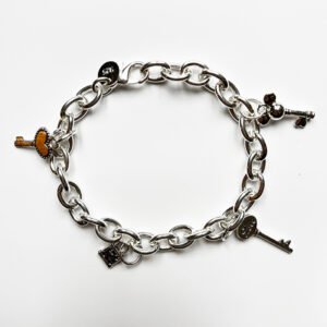 Pulsera cadena gruesa modelo llaves